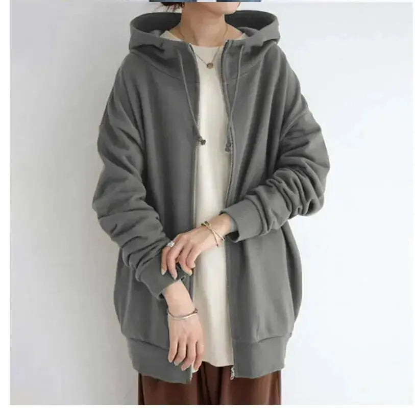 Women’s fuzzy long-sleeve sport hoodie by Plush Fashion Hub featuring a plush texture and relaxed fit.