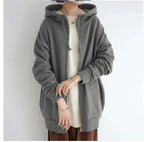 Women’s fuzzy long-sleeve sport hoodie by Plush Fashion Hub featuring a plush texture and relaxed fit.