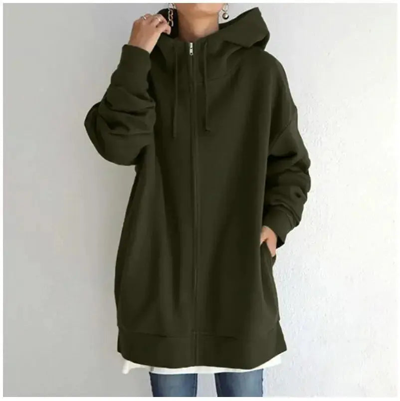Women's fuzzy long-sleeve sport pullover hoodie by Plush Fashion Hub, featuring soft plush fabric and a cozy fit.