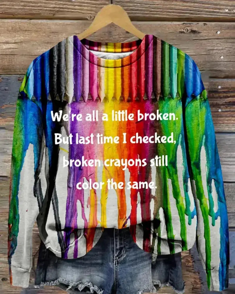 Women’s minimalist retro printed long sleeve hoodie, soft graphic sweatshirt by Plush Fashion Hub featuring casual style and comfortable fit.