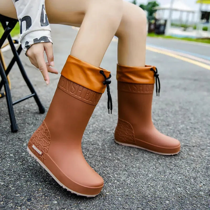 Women's Non-slip Wear-resistant Rain Boots - Plush Fashion Hub