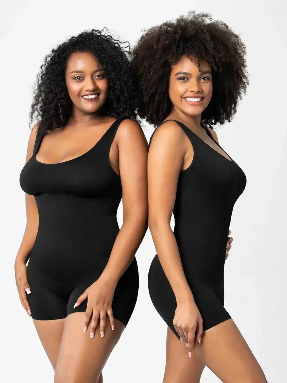 Women’s scoop neck wide strap shaping romper pajamas from Trendsi, comfortable bodycon bodysuit with a fitted design and soft fabric.