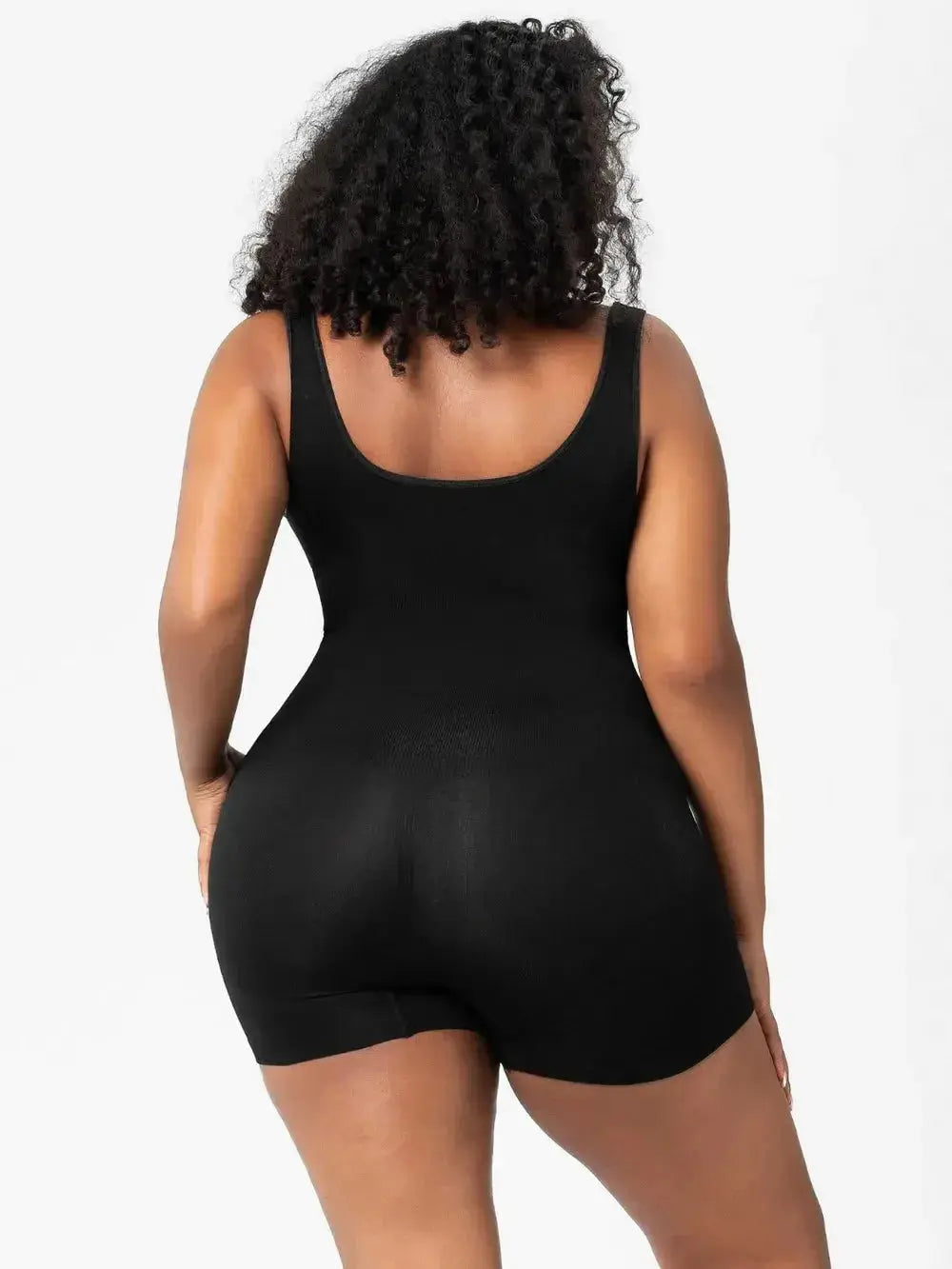 Women’s scoop neck wide strap shaping romper pajamas by Trendsi, comfortable bodycon bodysuit with a sleek, fitted design.