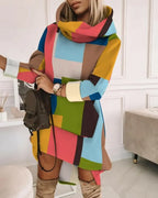 Women's Turtleneck Hooded Mid-length Sweater - Plush Fashion Hub