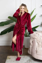 Women's Ultra Soft Plush Bathrobe - Plush Fashion Hub
