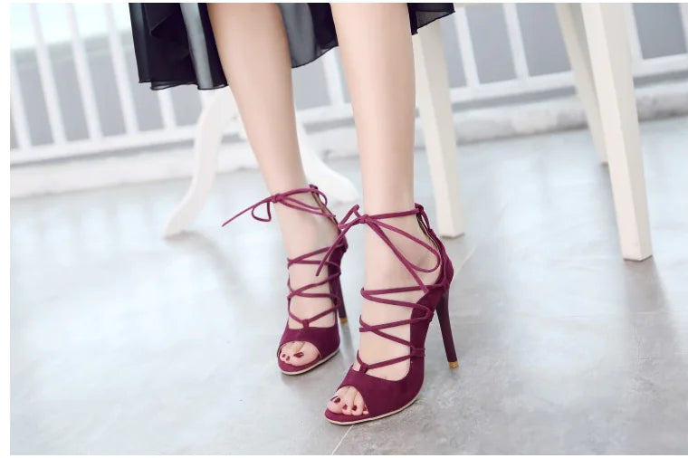 Roman high heel peep toe sandals for women by Trendy Attic Store01, featuring a stylish design with open toe and elegant heel.