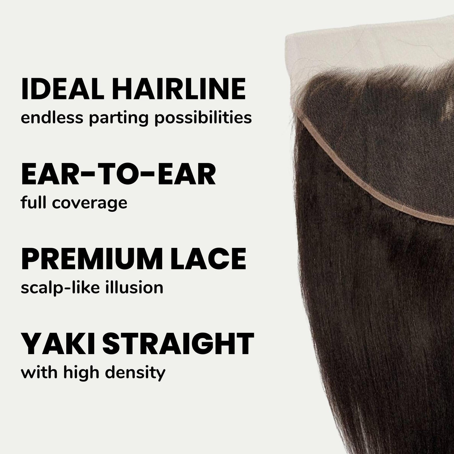 Yaki Straight 13x6 HD Lace Human Hair Frontal - Plush Fashion Hub