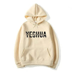 Yeshua Christian faith hooded sweatshirt by Plush Fashion Hub featuring a comfortable hoodie with religious design and logo.