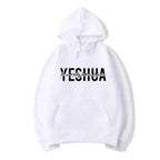 Yeshua Christian faith hoodie from Plush Fashion Hub, soft hooded sweatshirt with religious design and comfortable streetwear style.