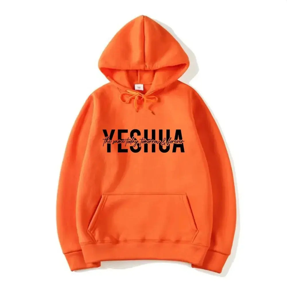 Yeshua Christian faith hoodie by Plush Fashion Hub, soft hooded sweatshirt with religious design and comfortable streetwear style.