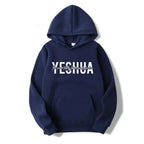Yeshua Christian faith hoodie from Plush Fashion Hub, soft hooded sweatshirt featuring religious design and comfortable streetwear style.