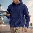 Zipper Hooded Sweatshirt Loose Double-sided Sweater - Plush Fashion Hub