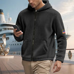 Zipper Hooded Sweatshirt Loose Double-sided Sweater - Plush Fashion Hub