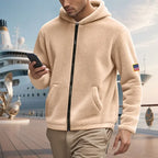 Zipper Hooded Sweatshirt Loose Double-sided Sweater - Plush Fashion Hub