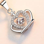 925 sterling silver zircon crown pendant necklace with detailed crown design and sparkling zircon stones, elegant jewelry accessory.