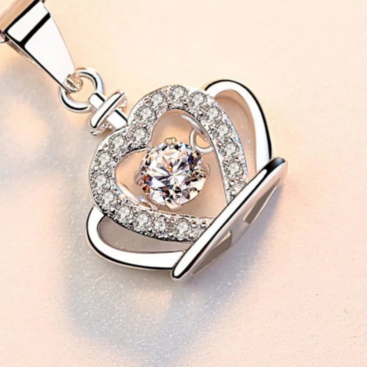 925 sterling silver zircon crown pendant necklace with detailed crown design and sparkling zircon stones, elegant jewelry accessory.