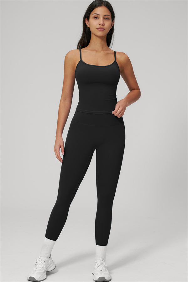 Fitglutes activewear rapture tank top and leggings 2-piece set, seamless gymwear and workout clothes for women.