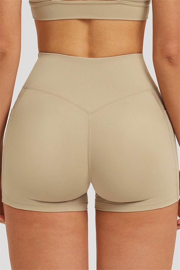 Fitglutes Activewear Sizzle Zip Jacket, sports bra, and shorts 3-piece set for workout and gym wear, shown on a model.
