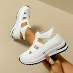 Shopimist cutout round toe platform sandals with stylish design and chunky sole, perfect for casual summer wear.