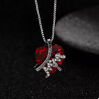 Heart-Shaped MOM Pendant Necklace