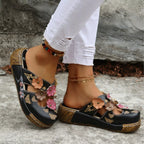 Shopimist round toe platform sandals featuring a stylish design with a chunky sole and open toe for a trendy summer look.