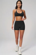 Fitglutes Activewear sports bra and shorts 2-piece set, featuring a stylish athletic design ideal for gym and workout sessions.