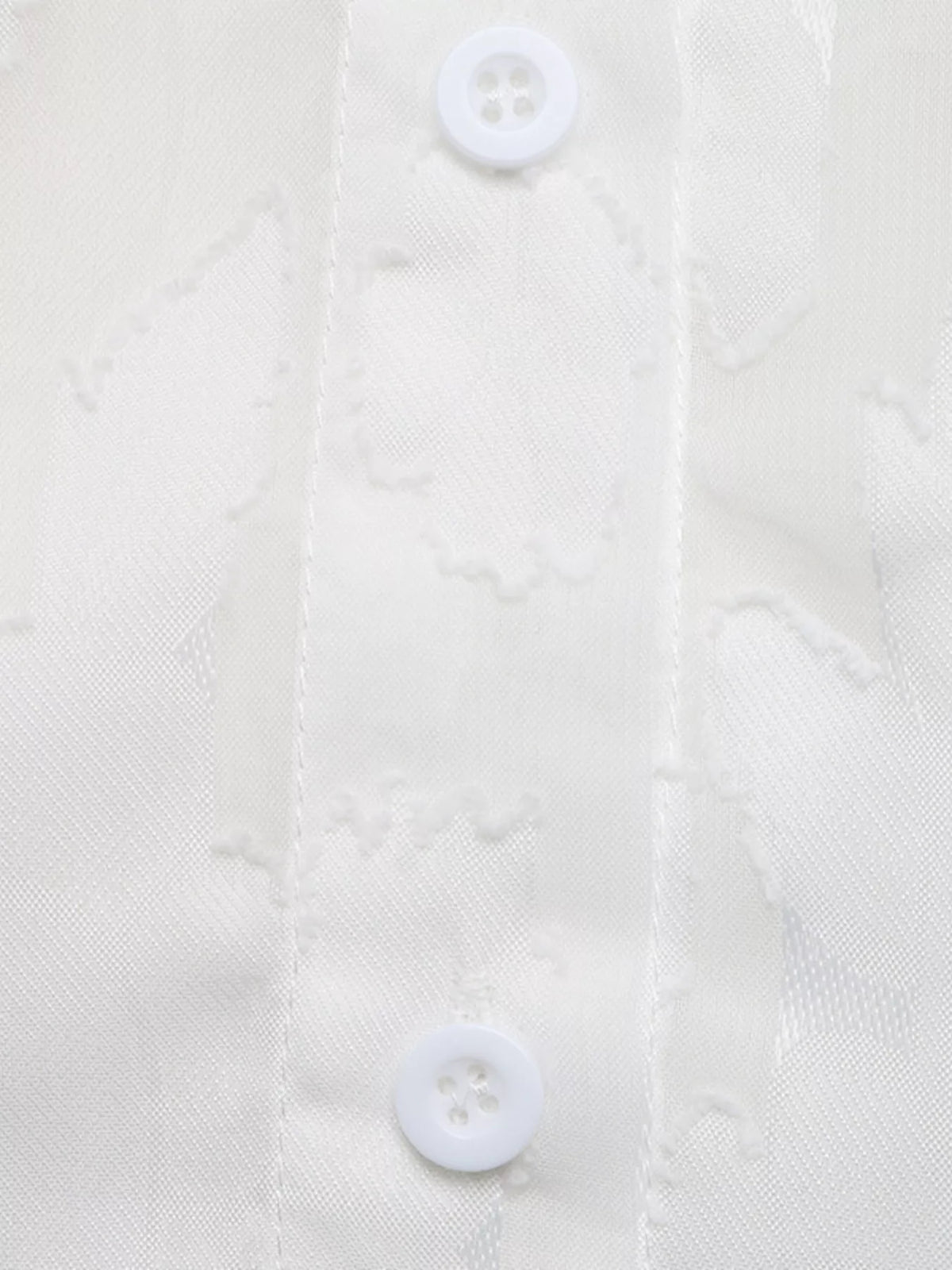 Sheer button-down shirt from Trendsi, lightweight and stylish, shown on a model with a classic collar and long sleeves.