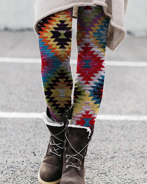 Unisex Hawaiian 3D print leggings with vibrant digital floral design, casualwear from Plush Fashion Hub