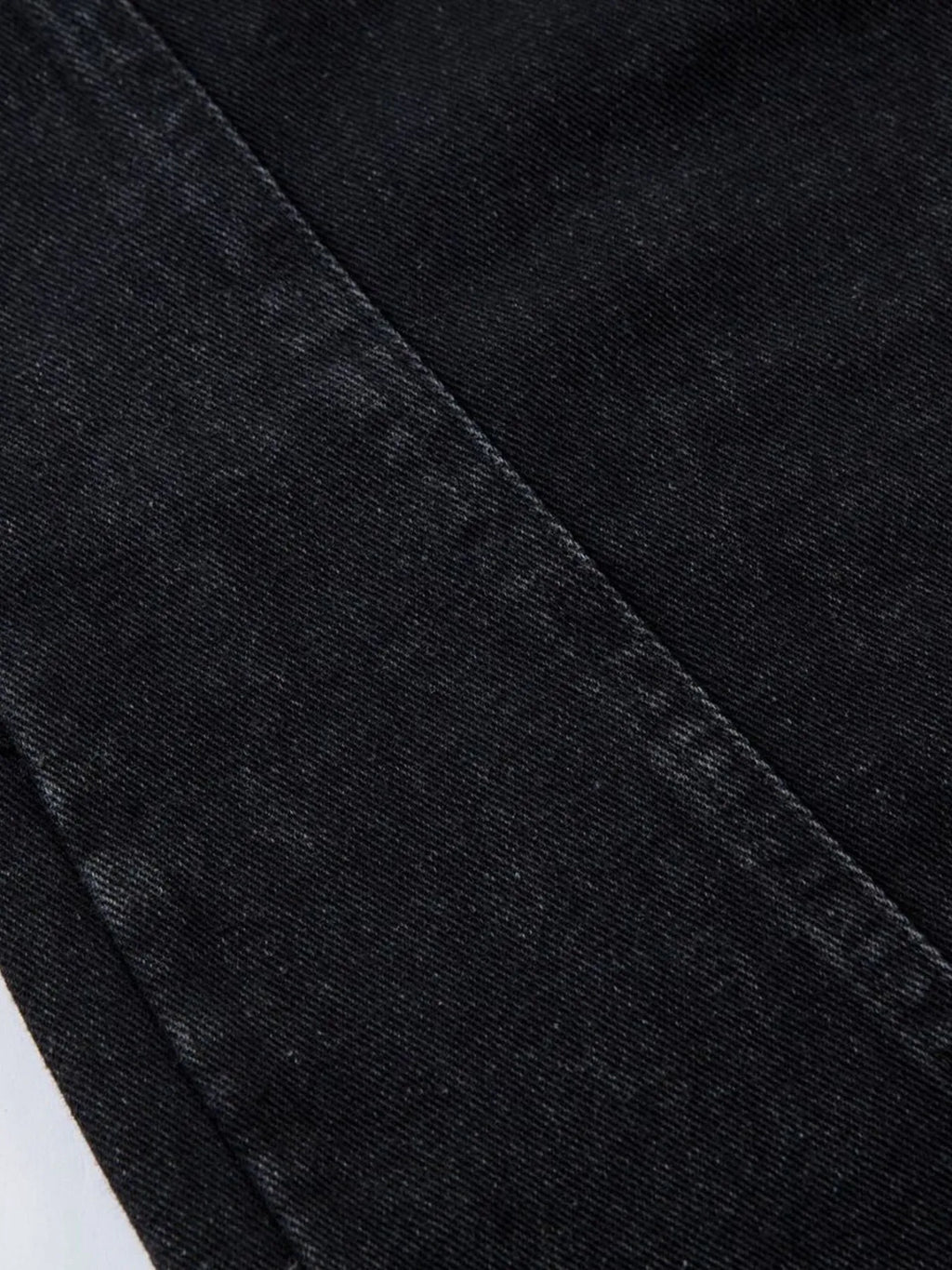 Men's wide leg denim jeans by Plush Fashion Shop, showing full-length fit with classic blue wash and relaxed style.