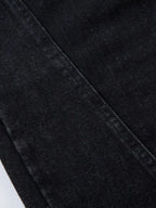 Men's wide leg denim jeans by Plush Fashion Shop, showing full-length fit with classic blue wash and relaxed style.