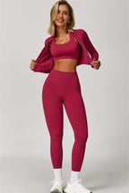 Fitglutes Activewear Eloise 3-piece sports bra, leggings, and matching set for gym and workout.