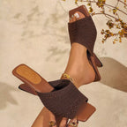Shopimist open toe block heels sandals featuring stylish design and comfortable heel height, perfect for casual and dressy occasions.