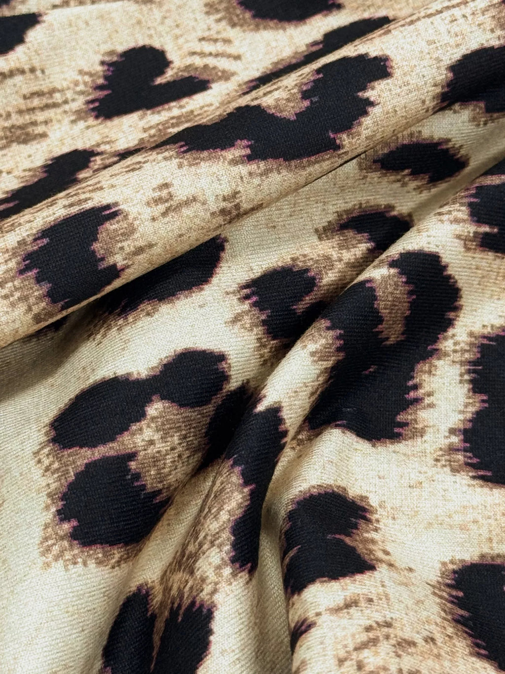 Leopard print one-shoulder top and matching pants set by Simply Love, stylish and trendy animal print outfit for women.