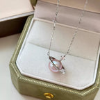 Planet Pearl Pendant Necklace featuring a luminous pearl pendant on a delicate chain, stylish jewelry by Shopimist.
