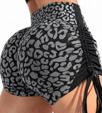 Seamless peach-colored high-waist yoga leggings for women, 3/4 length fitness leggings by Plush Fashion Hub.
