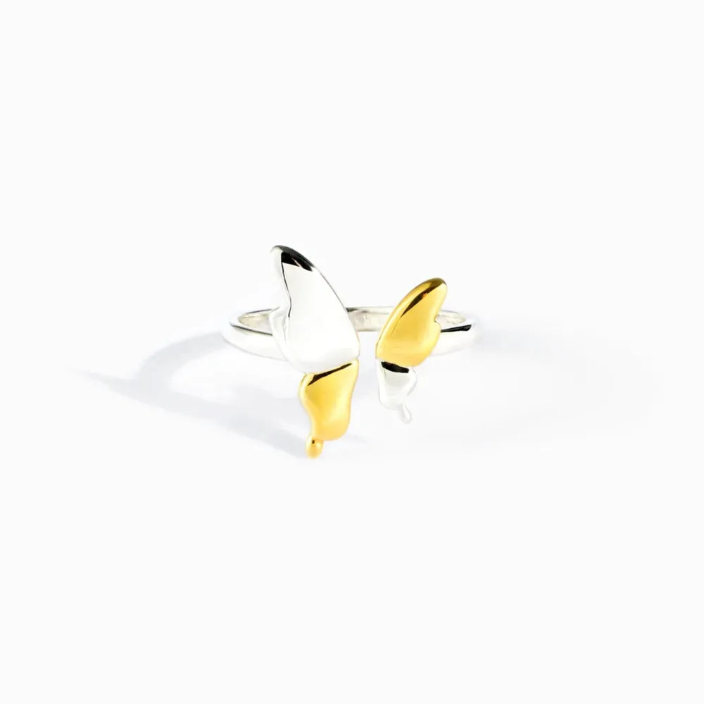 925 Sterling Silver Butterfly Ring with detailed butterfly design, crafted by Shopimist, featuring a sleek and elegant style.