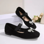 Shopimist square toe flats slip-ons with sleek design and comfortable fit, ideal for casual or professional wear.
