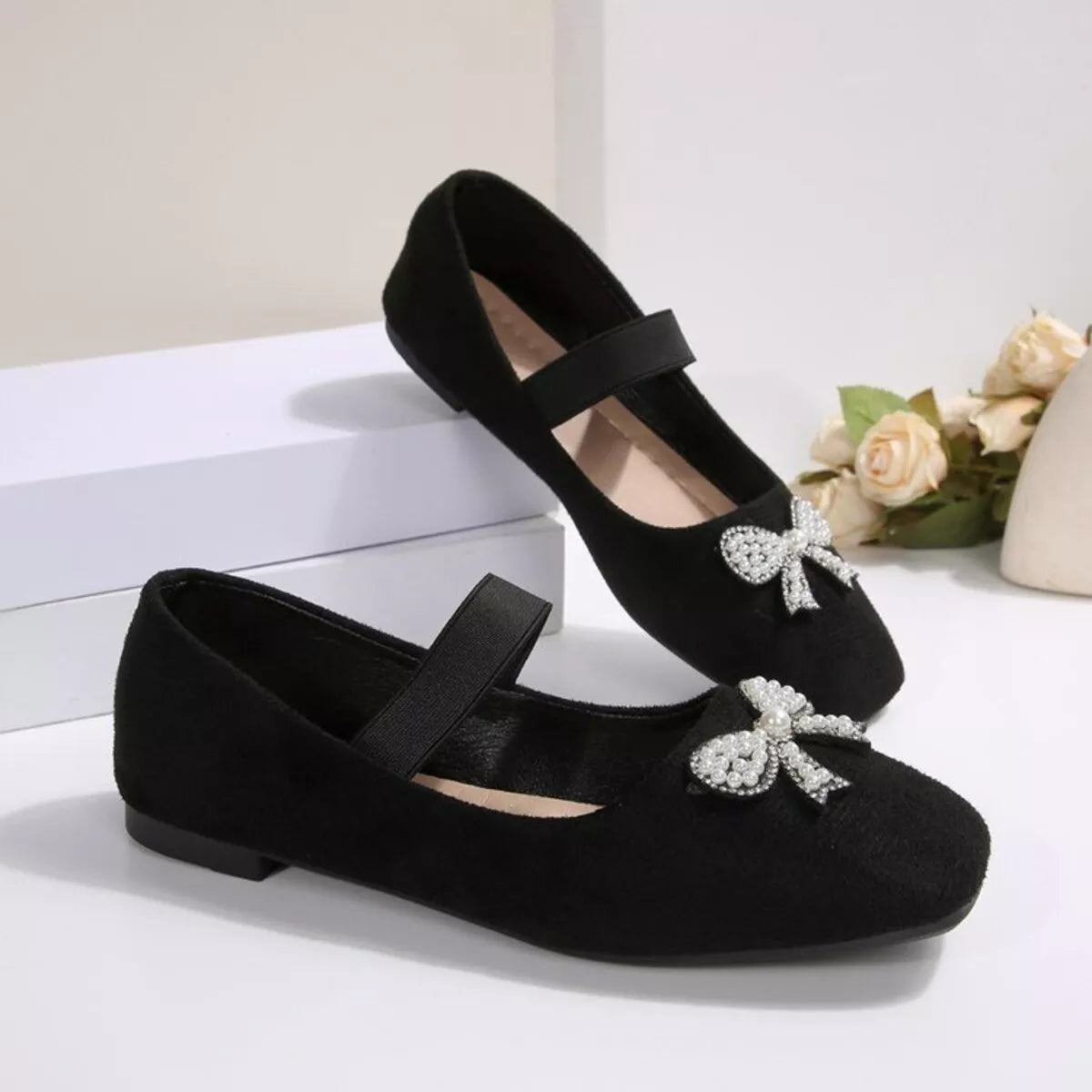 Shopimist square toe flats slip-ons with sleek design and comfortable fit, ideal for casual or professional wear.