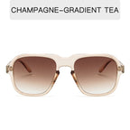 Vintage large rim sunglasses by Plush Fashion Hub featuring bold driving and fashion shades with dark tinted lenses.