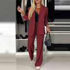 Casual printed suit set for women by FitiqueFit with geometric long sleeve design, consisting of a two-piece outfit.