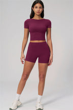 Fitglutes Activewear Rapture T-shirt and shorts 2-piece set, stylish gymwear with comfortable fabric, ideal for workouts and sports activities.