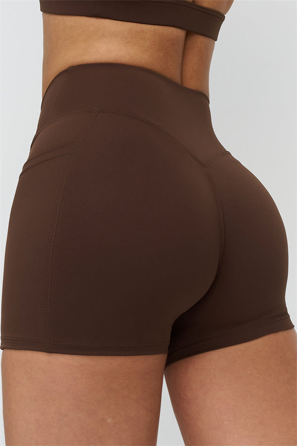 Fitglutes Activewear crop top and shorts 2-piece set, breathable gym and workout clothes for women, in black with athletic fit.