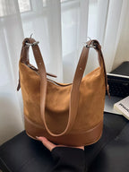 Adjustable strap tote bag by Shopimist with spacious interior and stylish design, featuring sturdy handles and versatile use.