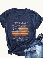 Women's American flag tank top from Plush Fashion Hub, casual streetwear vest with round neck and patriotic design.
