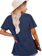 Women's American flag tank top by Plush Fashion Hub, casual streetwear vest with round neckline and patriotic design.