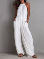 Sleeveless Wide-Leg Jumpsuit