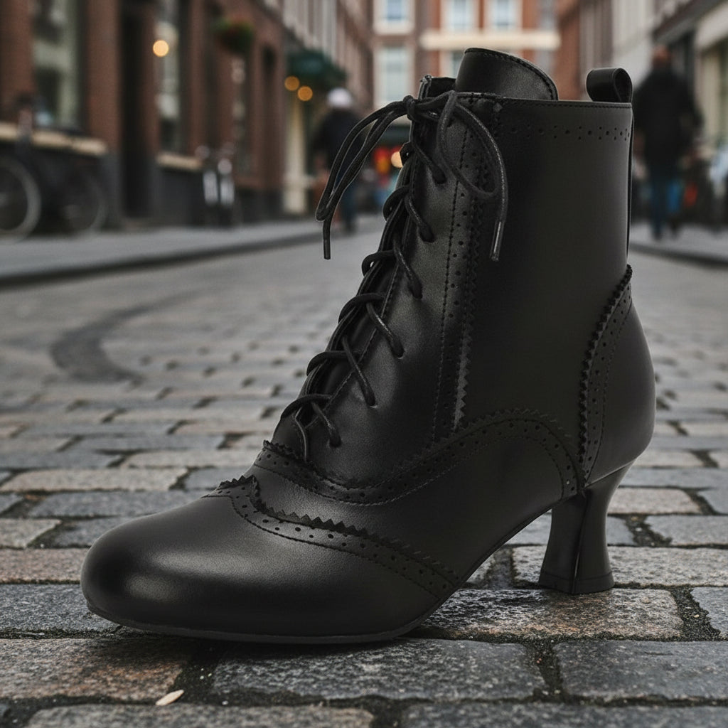 Women’s Dopamine Girl short boots by FitiqueFit featuring comic-con style winter footwear with bold design and sturdy soles.
