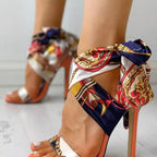 Shopimist open toe stiletto sandals featuring slender heels and stylish design, perfect for elegant summer footwear.
