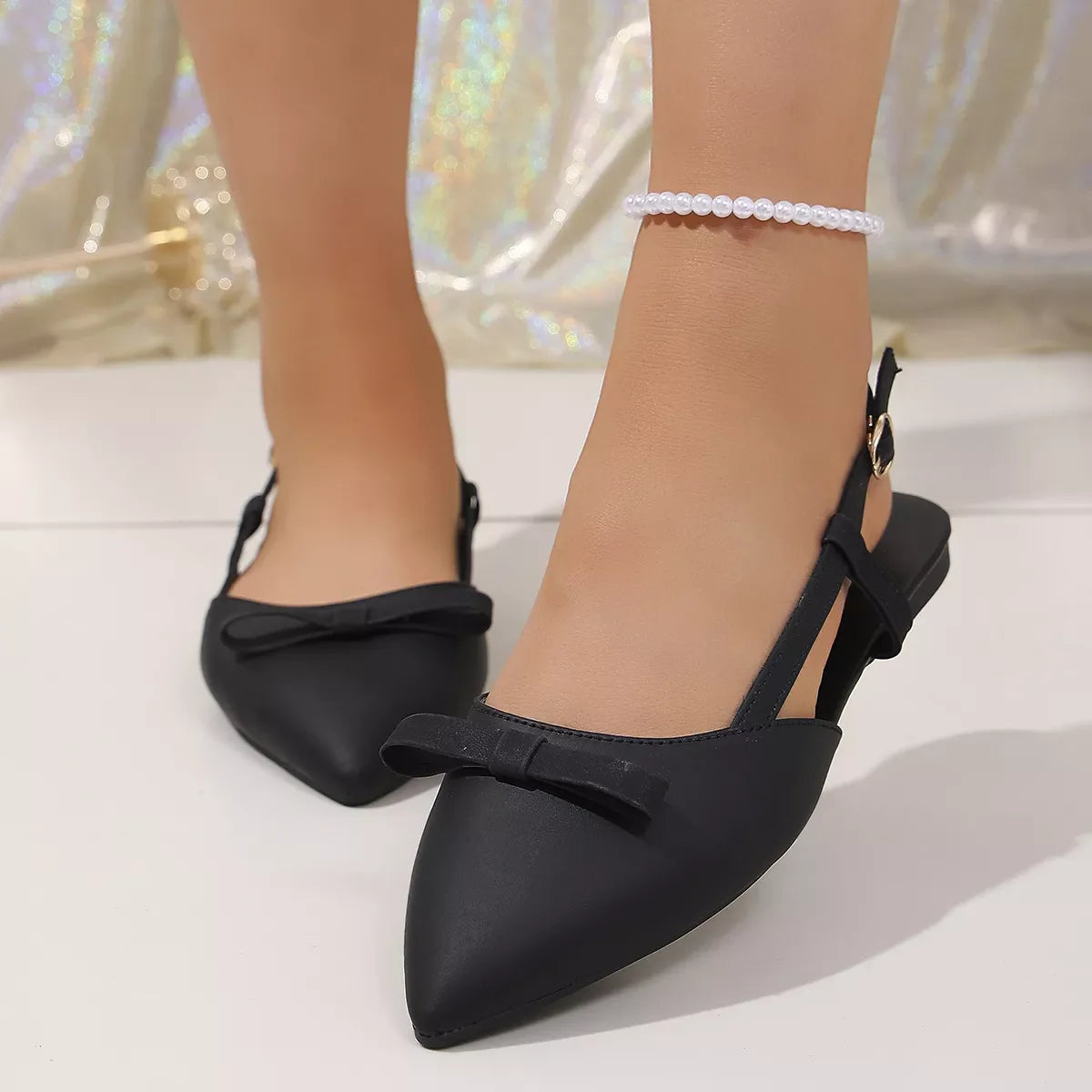 Shopimist point toe slingback sandals with sleek design, featuring a comfortable strap and stylish heel, perfect for summer wear.