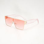 Square metal frame sunglasses by Plush Fashion Hub, stylish eye wear with a trendy European hip-hop fashion design.